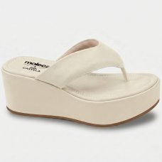 Tamanco Moleca Liso Plataforma Ana Castela Feminino - Branco
