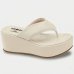 Tamanco Moleca Liso Plataforma Ana Castela Feminino - Branco