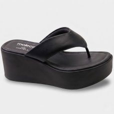 Tamanco Moleca Liso Plataforma Ana Castela Feminino - Preto