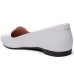 Sapatilha Moleca Slipper Basica Bico Fino - Branco