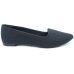 Sapatilha Moleca Slipper Tressê Bico Fino - Preto