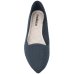 Sapatilha Moleca Slipper Tressê Bico Fino - Preto