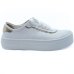 Tênis Moleca Neo Metalizado Feminino - Branco
