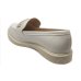 Mocassim Moleca Loafer Feminino - Branco