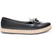 Slip On Moleca Casual Strass Feminino - Preto