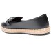 Slip On Moleca Casual Strass Feminino - Preto