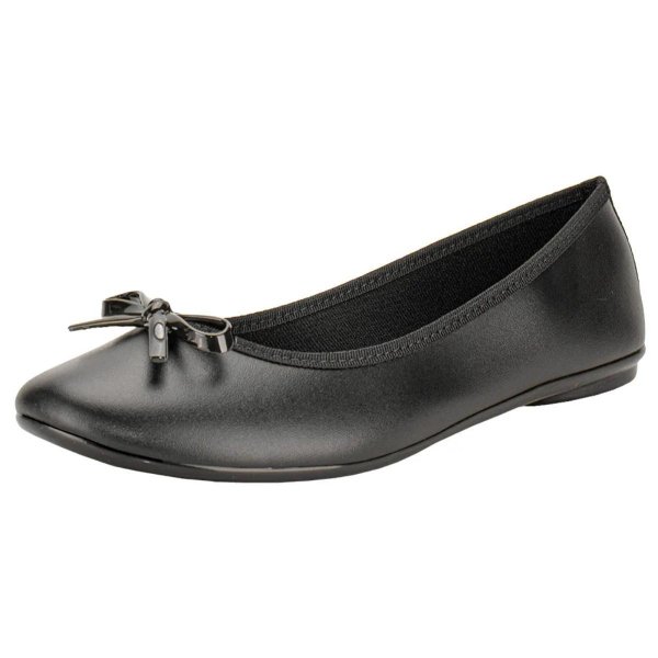 Sapatilha Moleca Laço Fosco Feminina - Preto