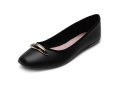 Sapatilha Moleca Detalhe Dourado Feminina - Preto