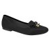 Mocassim Moleca Camurça Feminina - Preto