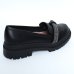 Mocassim Moleca Tira Strass Tratorado Feminino - Preto