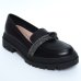 Mocassim Moleca Tira Strass Tratorado Feminino - Preto