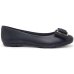 Sapatilha Moleca Bico Redondo Laço Feminina - Preto