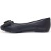 Sapatilha Moleca Bico Redondo Laço Feminina - Preto