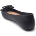 Sapatilha Moleca Bico Redondo Laço Feminina - Preto