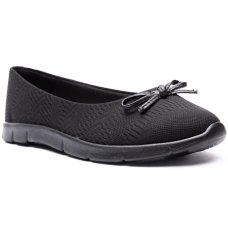 Sapatilha Moleca Laço Flatform Tecido Orion - Preto