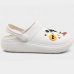 Babuche Moleca Bottons Feminino - Off White