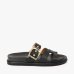 Rasteira Vizzano Flatform Fivela Feminina - Preto 