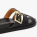 Rasteira Vizzano Flatform Fivela Feminina - Preto 