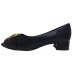 Sapato Piccadilly Salto Médio Metal Feminino - Preto