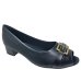 Sapato Piccadilly Salto Médio Metal Feminino - Preto