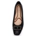 Sapato Piccadilly Salto Baixo Feminino - Preto e Dourado