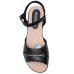 Sandália Piccadilly Conforto Detalhe Feminina - Preto e Bege