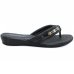 Chinelo Anabela Piccadilly Detalhe Feminino - Preto