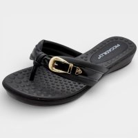 Chinelo Anabela Piccadilly Fivela Feminino - Preto