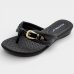 Chinelo Anabela Piccadilly Fivela Feminino - Preto