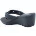 Chinelo Anabela Piccadilly Detalhe Conforto Napa Soft - Preto