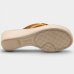 Chinelo Anabela Piccadilly Detalhe Conforto Napa Soft - Bege