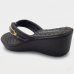 Chinelo Anabela Piccadilly Detalhe Conforto Napa Soft - Preto