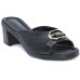 Tamanco Piccadilly Conforto Detalhes Feminino - Preto