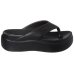 Chinelo Piccadilly Plataforma Marshmallow Feminino - Preto
