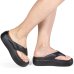 Chinelo Piccadilly Plataforma Marshmallow Feminino - Preto