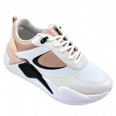 Tênis Esportivo Ramarim Chunky Feminino - Branco e Rosa