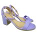 Sandália Ramarim Salto Bloco Napa Fosco Fivela - Lilás Sandália Ramarim Salto Bloco Napa Fosco Fivela - Lilás