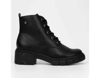 Bota Coturno Ramarim Tratorada Feminina - Preto