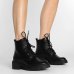 Bota Coturno Ramarim Tratorada Feminina - Preto