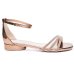 Sandália Casual Ramarim Tiras Strass Feminina - Dourado