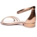 Sandália Casual Ramarim Tiras Strass Feminina - Dourado