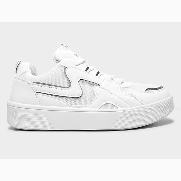 Tenis Ramarim Casual Feminino - Branco e Prata