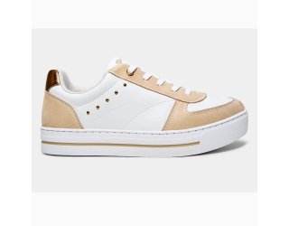 Tênis Ramarim Casual Feminino - Branco e Bege