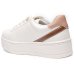 Tênis Ramarim Plataforma Casual Feminino - Branco e Dourado