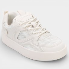 Tenis Ramarim Casual Pespontos Feminino - Off White