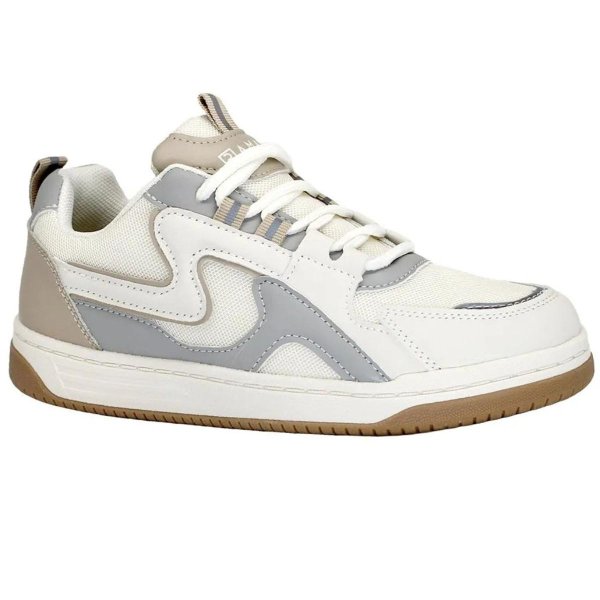 Tênis Ramarim Recortes Casual Feminino - Bege e Azul