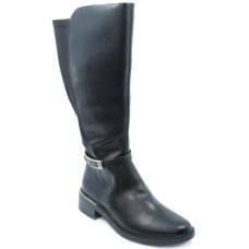 Bota Ramarim Comfortflex Detalhes Cano Alto Feminina - Preto