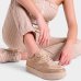 Tênis Ramarim Casual Sneaker Strass Feminino - Bege