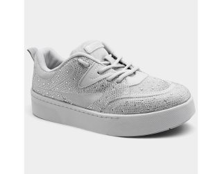 Tênis Ramarim Casual Sneaker Strass Feminino - Cinza Tênis Ramarim Casual Sneaker Strass Feminino - Cinza