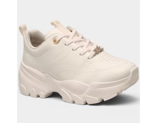 Tênis Ramarim Chunky Plataforma Feminino - Bege Tênis Ramarim Chunky Plataforma Feminino - Bege